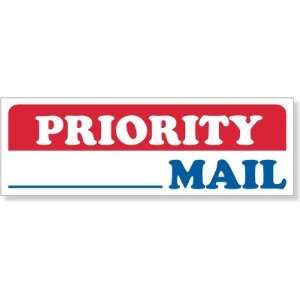  Priority Mail Coated Paper Label, 3 x 1