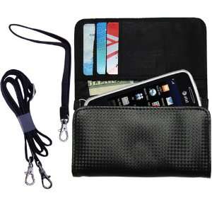  Black Purse Hand Bag Case for the LG Prime with both a 