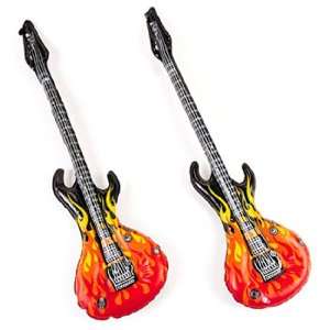  Flames Guitars   Inflatable Instruments (1 dz) Toys 