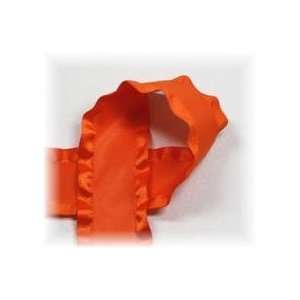  Double Ruffle Ribbon 7/8 X 5 Yds  Orange 