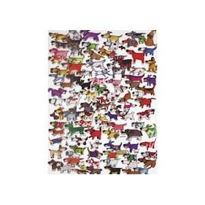  One Hundred Dogs and a Cat   750 Pieces Jigsaw Puzzle 