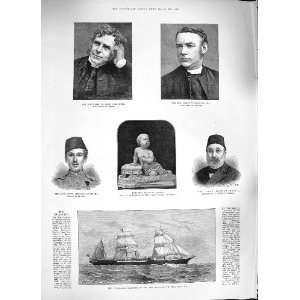   1884 REV. CARPENTER EDWARDS SHIP RUAPEHU PASHA ALBANY