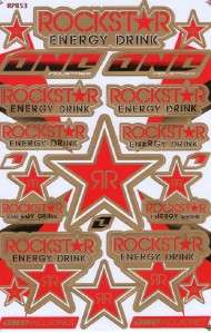 New Rockstar Energy Racing stickers/decals 1 sheet st77  