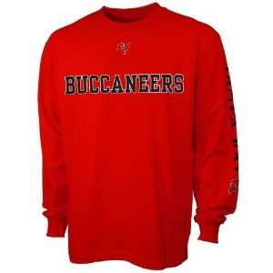  Tampa Buccaneers Red Team Ambition Long Sleeve T shirt 