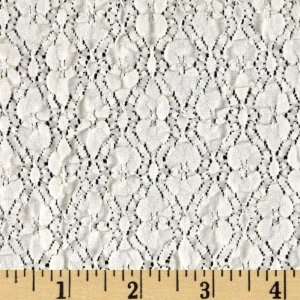 60 Wide Stretch Lace Margarita Ivory Fabric By The Yard 