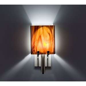 WPT Design Dessy1/8   SS Stainless Steel Dessy Art Glass Wall Sconce 