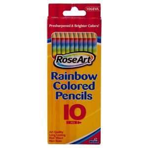  RoseArt Swirl Pencils, 10 Count (1068VA38 24) Office 