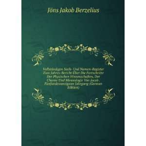   Jahrgang (German Edition) JÃ¶ns Jakob Berzelius Books