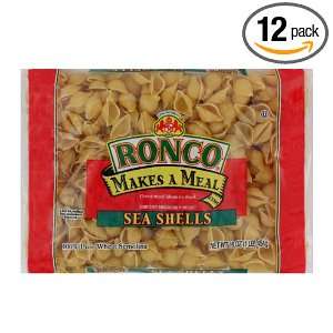 Ronco Sea Shells, 16 Ounce (Pack of 12)  Grocery & Gourmet 