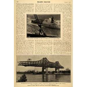  1907 Article Blackwells Island Cantilever Bridge Built 