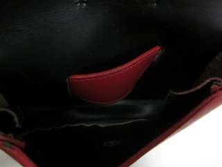 DESIGNER Red Leather Studded Waist Belt Bag  