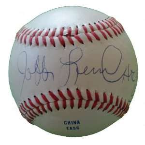 Jeffrey Leonard Autographed ROLB Baseball with Hac Man 