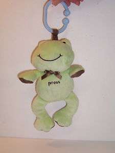 CARTERS CHILD OF MINE LINK LIGHT UP MUSICAL PLUSH FROG  