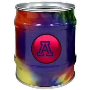  Arizona Wildcats UA NCAA Tie Dye Tin Bank Sports 