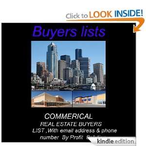 COMMERICAL REAL ESTATE BUYERS LIST Profit Solution  