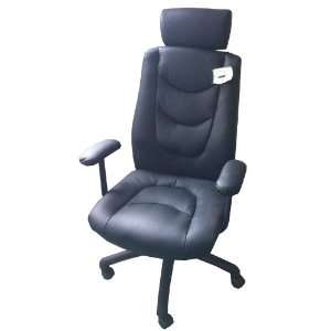  Furinno Classic Boss High Black Leather Executive Chair 