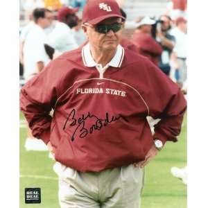  Signed Bobby Bowden Picture   with coaching Inscription 
