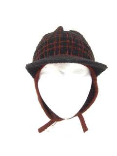 BRENDA LYNN Brown Black Knit Hat  