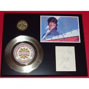  DAVID BOWIE 24KT GOLD RECORD SIGNATURE SERIES Everything 