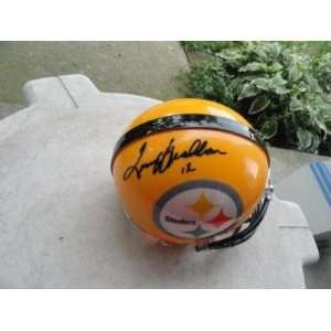  Autographed Terry Bradshaw Mini Helmet   Anniversary 