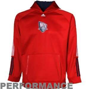  adidas New Jersey Nets Youth Red Performance Hoody 