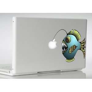   Laptop Decal Angler Fish Lantern Fish Apple