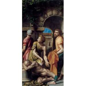  FRAMED oil paintings   Moretto Da Brescia   24 x 50 inches 