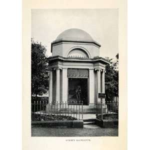 1904 Print Robert Burns Mausoleum St Michaels Kirkyard Statue Scotland 