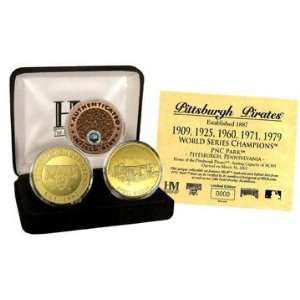   Pirates 24KT Gold And Infield Dirt 3 Coin Set