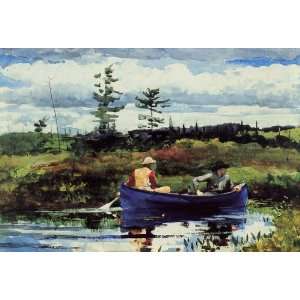  Oil Painting The Blue Boat Winslow Homer Hand Painted 