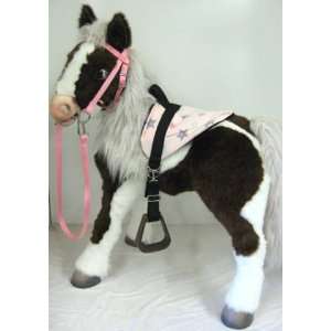   Mores Interactive Horse Saddle Set, Pink Cloud Toys & Games