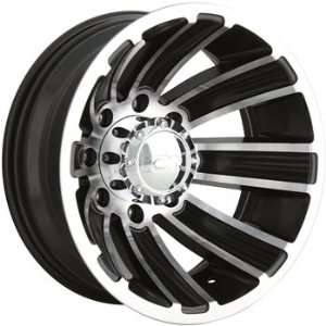 Alloy Ion Style 166 16x6 Black Wheel / Rim 8x6.5 with a  125mm Offset 