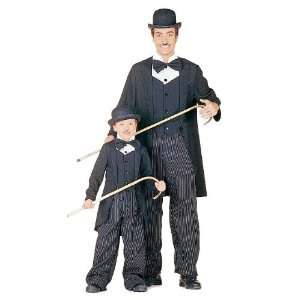  Charlie Chaplin Mens Fancy Dress Costume, Hat & Tash 