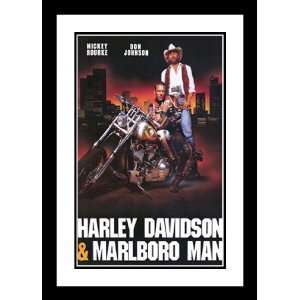Harley Davidson Marlboro Man 32x45 Framed and Double Matted Movie 