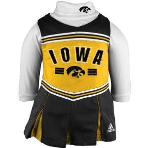  adidas Iowa Hawkeyes Black Infant Two Piece Cheerleader 
