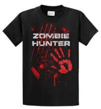 Zombie Hunter T shirt Funny Zombies Tee  