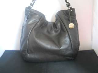 495 NWT New FURLA leather dark brown purse hobo handbag bag 