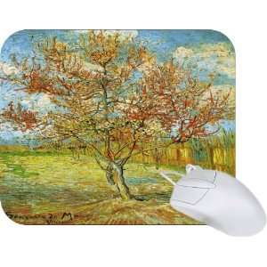  Rikki Knight Van Gogh Art Pink Peach Tree Blossom Mouse 