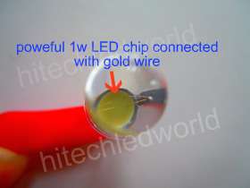 10p HiPower 1W 10mm Warm White LED Lamp Light 340000mcd  