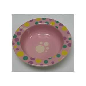  5 Inch Trendy Wide Rim Dog Dish   Pink   6798 Pet 