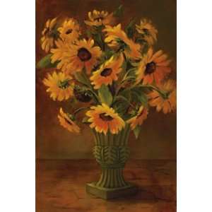 Tricia May 24W by 36H  Mediterranean Sunflowers II Super Resin 