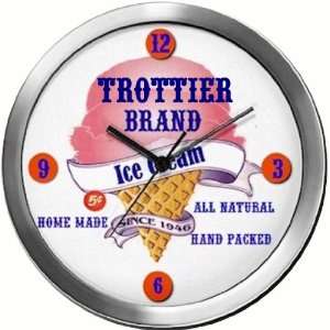 TROTTIER 14 Inch Ice Cream Metal Clock Quartz Movement  