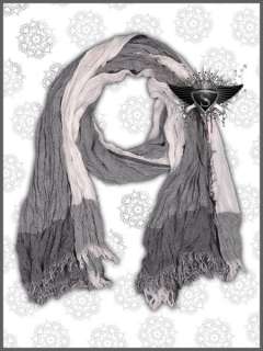   Comfily Gothic Men Shawl Scarves Wrap Fringed Hollow Out Polite  