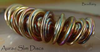 BF * Ekho or Aurae Slim Discs * Lampwork Beads (10) SRA  