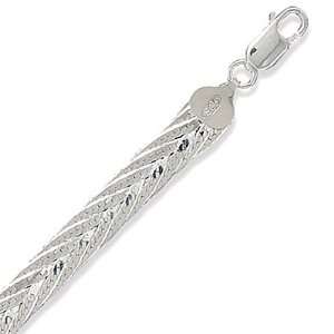   Diamond Cut Braided Herringbone Bracelet West Coast Jewelry Jewelry