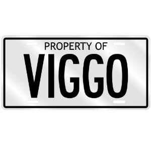  NEW  PROPERTY OF VIGGO  LICENSE PLATE SIGN NAME