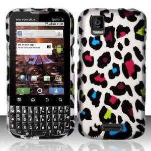 For Motorola XPRT MB612 (Sprint) Rubberized Colorful Leopard Design 