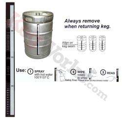   beer 2337 ext 140 keg thermometer smart strip item ss100 smartstrip is