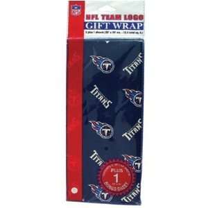  Tennessee Titans NFL Flat Gift Wrap (20x30 Sheets 