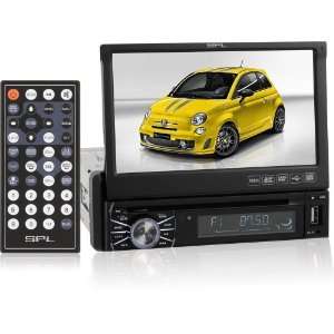  SPL 7 Motorized Flip Up Receiver, USB/SD, Front AV Car 